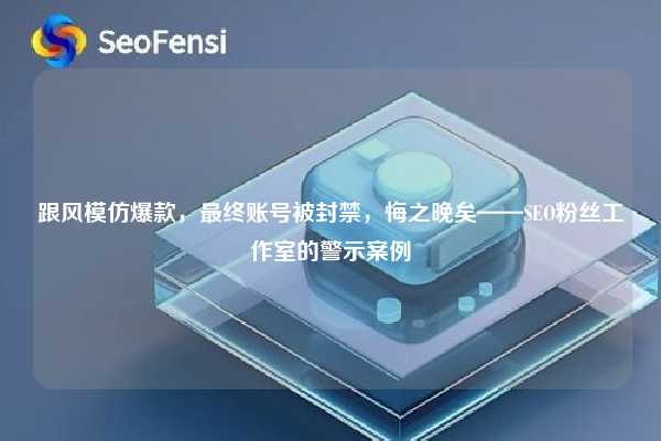 跟风模仿爆款，最终账号被封禁，悔之晚矣——SEO粉丝工作室的警示案例